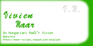 vivien maar business card